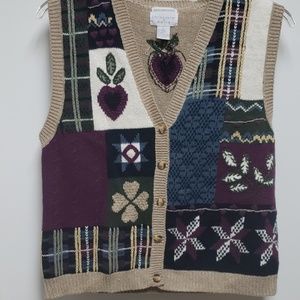 🎄Christopher & Banks | berry vest